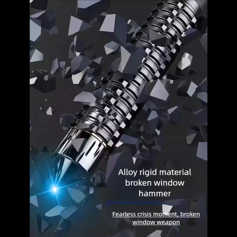 Tactical Expandable Self-Defense Baton - Solid Steel 3-Section Retractable Legal Carry