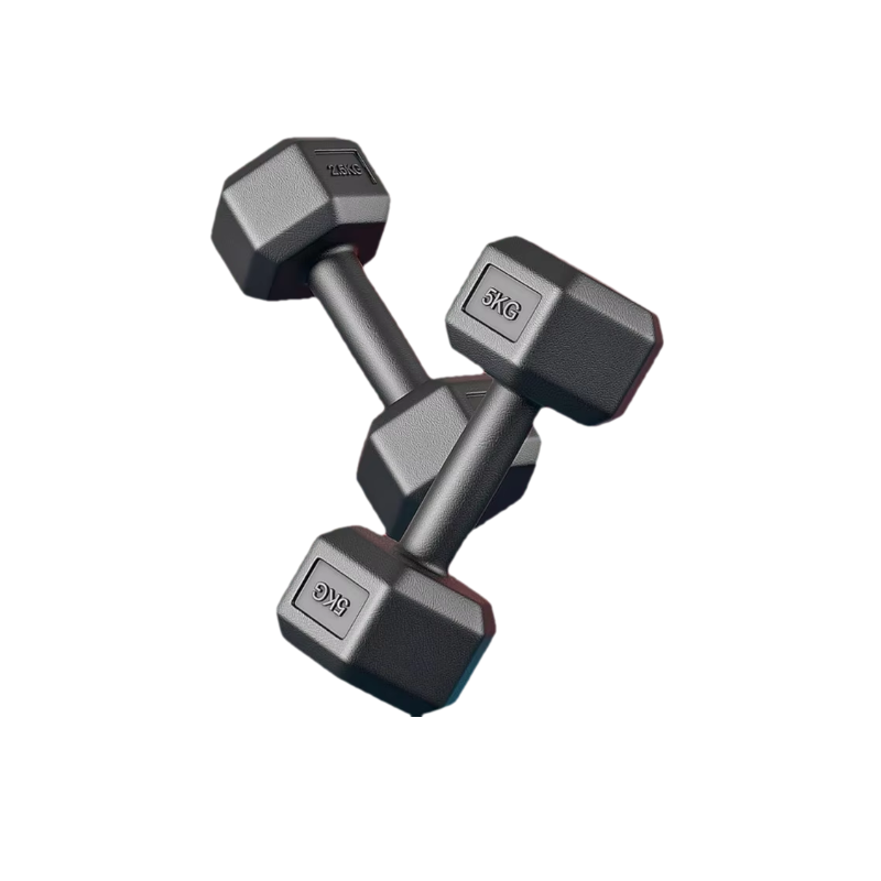 Premium Hex Rubber Coated Dumbbell Set for Men & Women