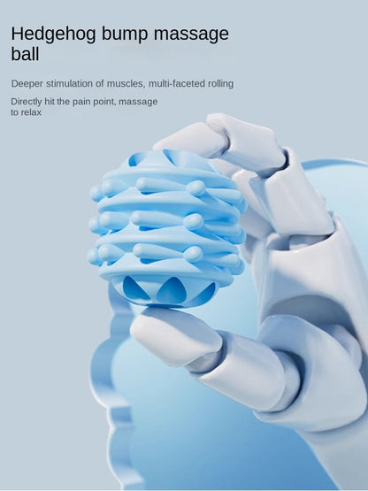 Professional Textured Foam Roller - Deep Tissue Muscle Massage Stick for Legs & Calves, Portable Fascia Release Tool with 5 Detachable Heads